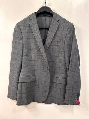 NWT JF Ferrar Plaid Suit Jacket Blazer Sport Coat Slim Fit Mens 42 REG $200